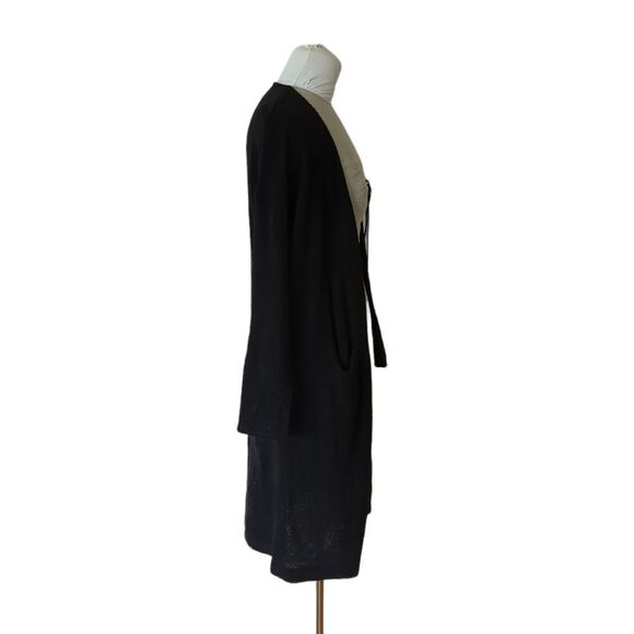 Moussy Long Black Open Cardigan Pinup - Picture 2 of 7